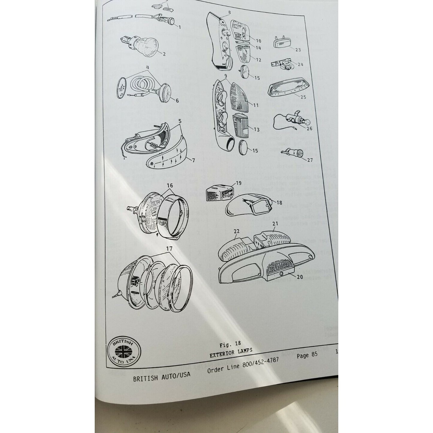 Book British Auto USA Late Saloons Catalogue Jaguar Custom Order Form inside