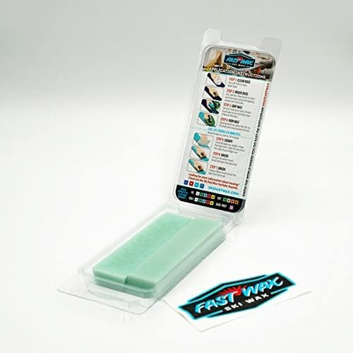Fast Wax - Thunderbolt 10 - Non Fluoro 80g Pure Paraffin Wax Bar in White - Made in America
