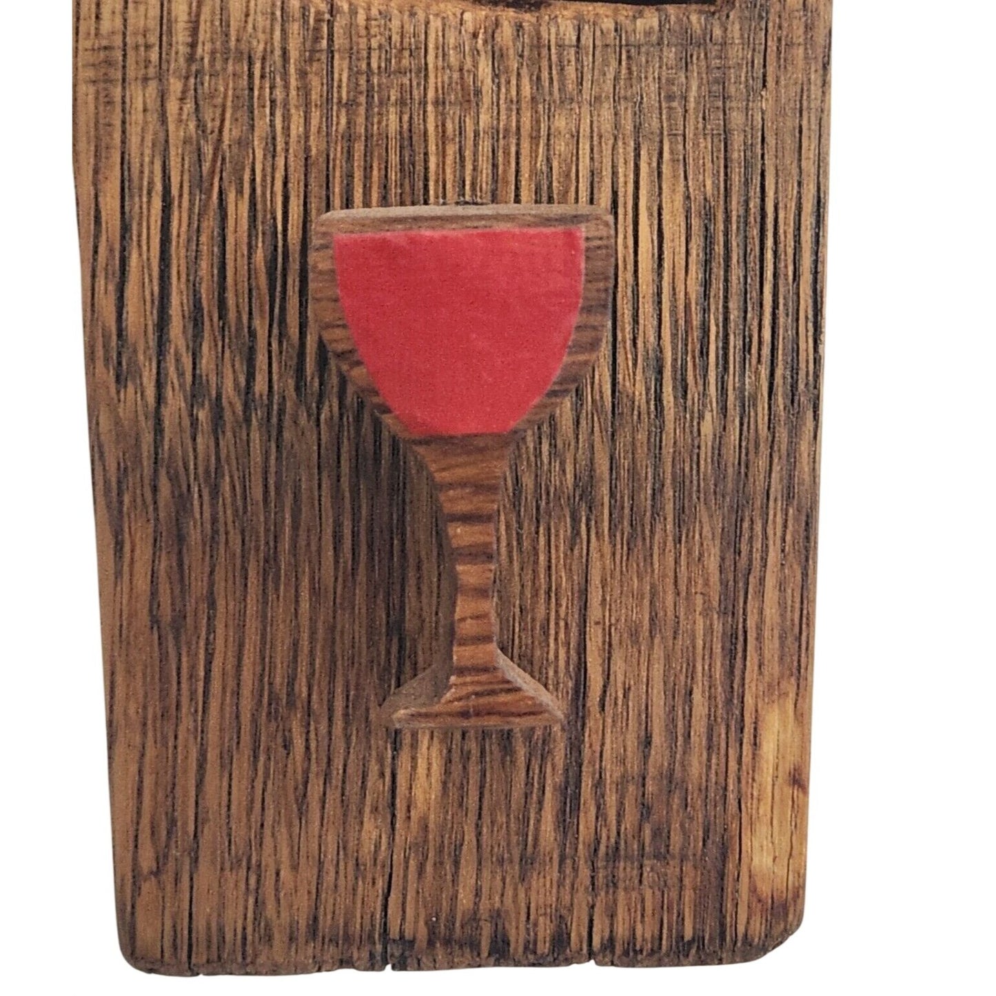 Wood Wine Barrel Sign Barrel Room Tile Red Wine Glass Wine Stave Stained Hanger
