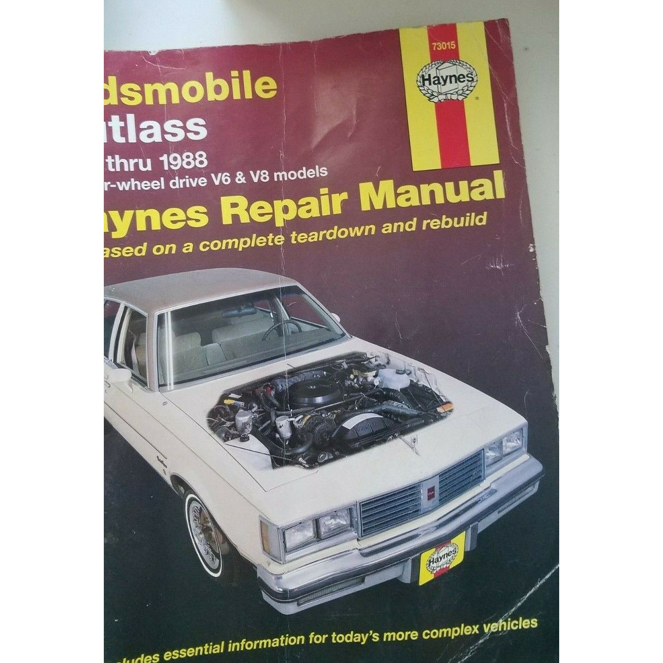 Book  1974 thru 1988  Haynes Oldsmobile CutlassV6 V8 Auto Repair Shop Manual