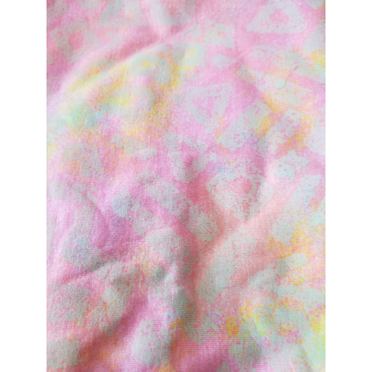 Material Orange  Yellow Green Pink Strechy Cotton Blend  1 yard