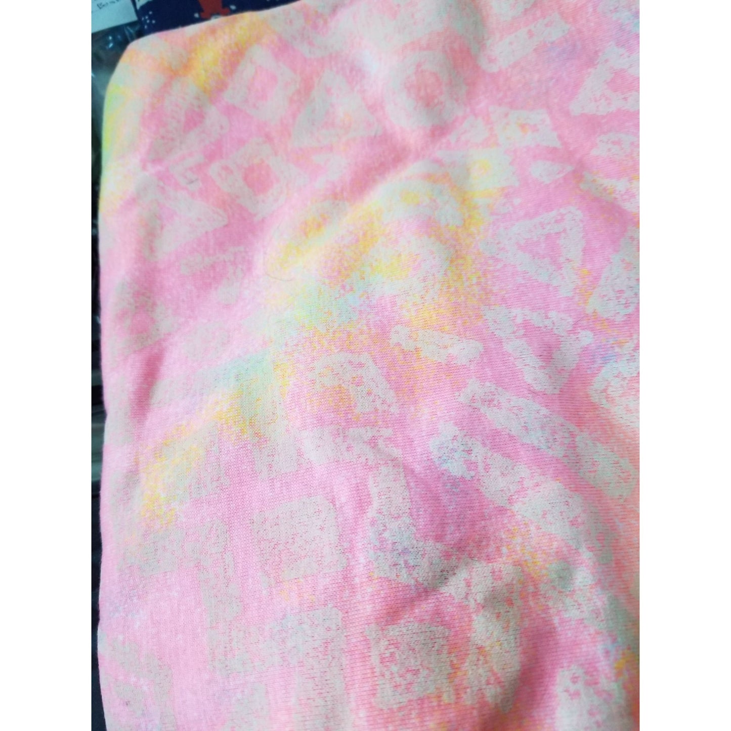 Material Orange  Yellow Green Pink Strechy Cotton Blend  1 yard