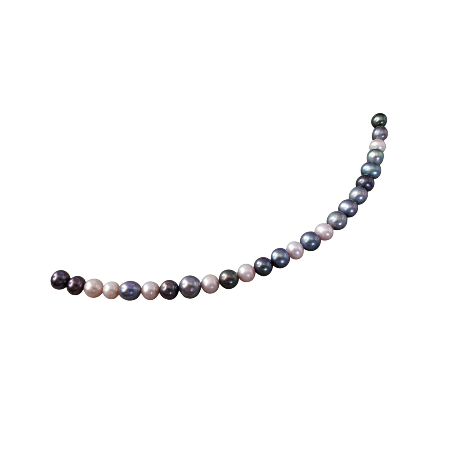 Loose Pearl Peacock  Pearl Bag H 2   Round 8 mm  Bin Pearl  25  Pcs  56.5 ct  11.3 gr  7" Drilled