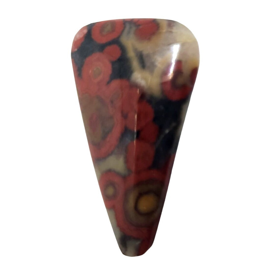 Gemstone Loose Morgan Hill Poppy Jasper Stone Cabochon Pendant Size 35 ct  6.9 gr