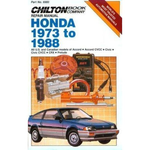 Book 1973-88 Chilton's Honda  (Part No. 6980)  Editors
