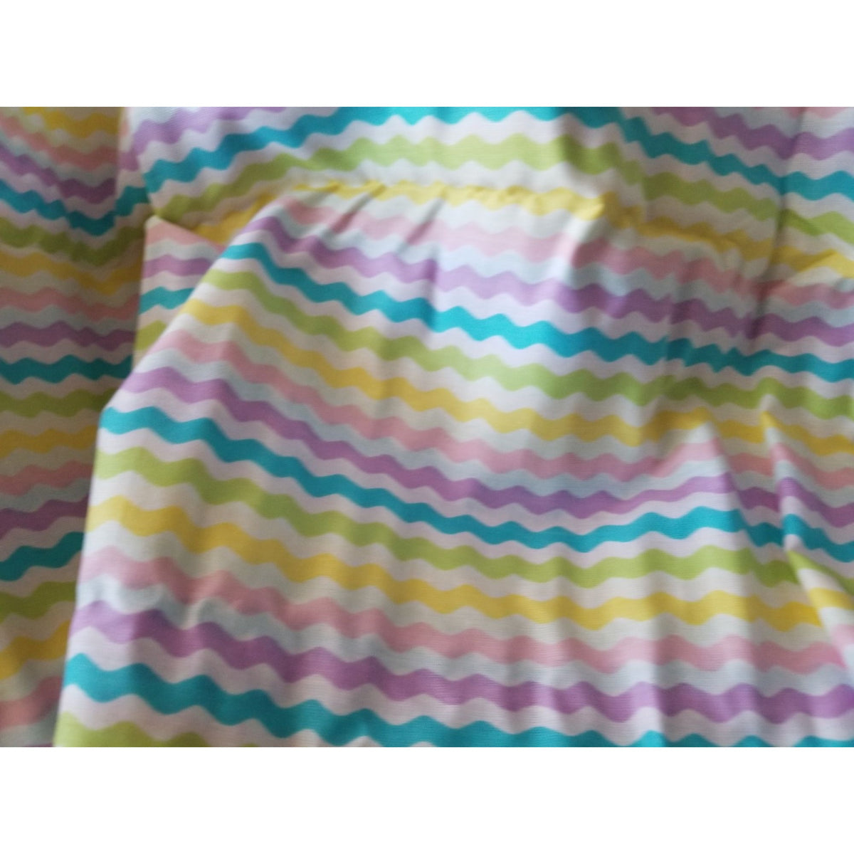 Material White  Fabric Red Blue Yellow Orange Pink green  Ric Rack Easter  Fabric    24" x 36"   Cotton Craft Clothing Joann