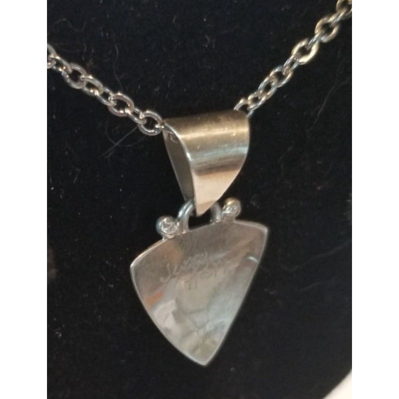 Necklace Silver Periot   4.4  gr 22 ct 2 cm  x 2.5 cm  14" chain