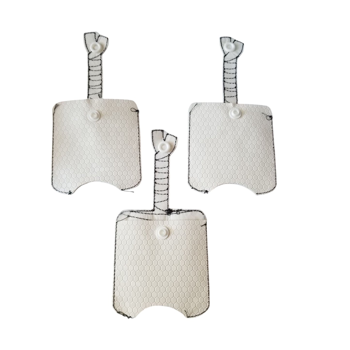 Bath & Body Works 1 oz Hand Sanitizer Set of 3 Mummy Embroidered Faux Leather Holder
