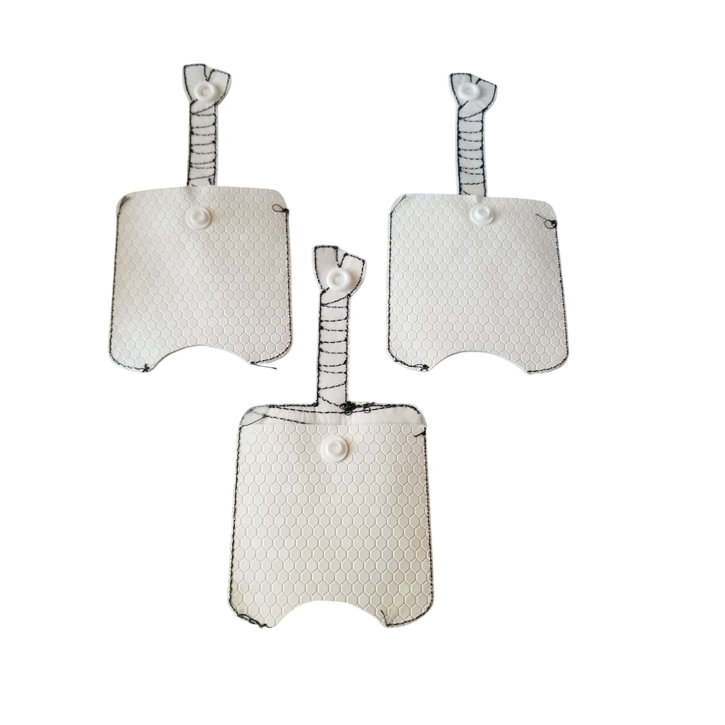 Bath & Body Works 1 oz Hand Sanitizer Set of 3 Mummy Embroidered Faux Leather Holder