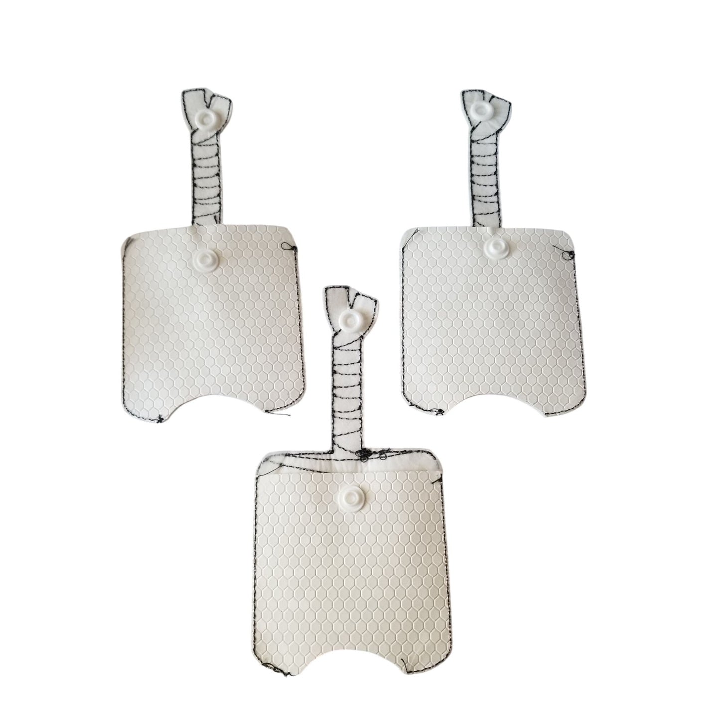 Bath & Body Works 1 oz Hand Sanitizer Set of 3 Mummy Embroidered Faux Leather Holder