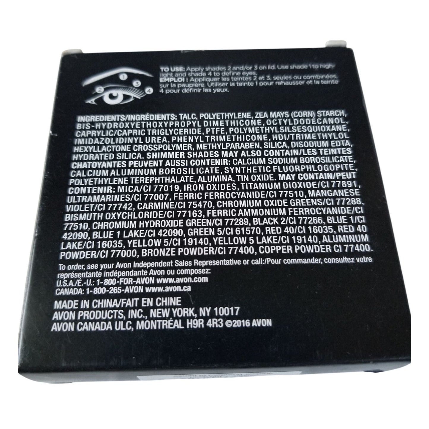 Avon  True Color Eyeshadow Quad 4 eyeshadows 0.176 oz Smoke & Fog Quad