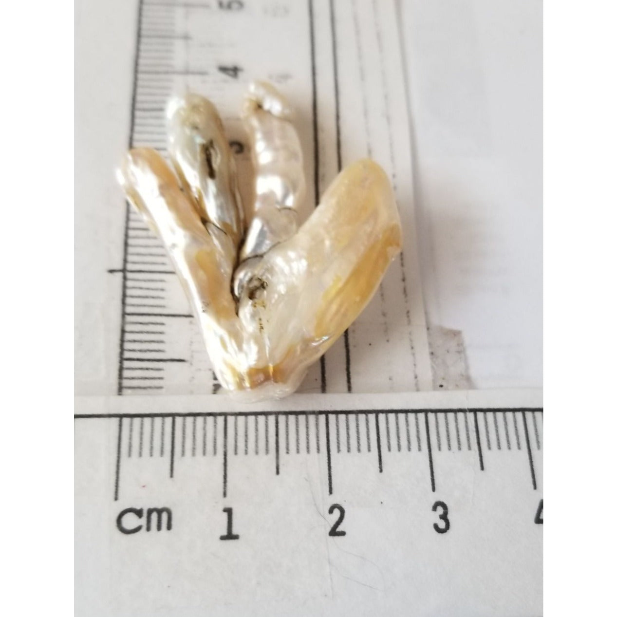 Loose Baroque Chicken Feet Freshwater Keshi 25.5 ct  5.1 gr 4 cm  x 3 cm