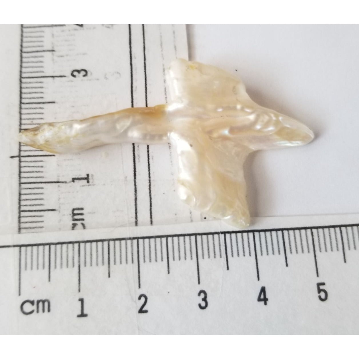 Loose Baroque Look like Big Sward   Freshwater Keshi 18 ct  3.7 gr  5.5  cm  x 3.5  cm
