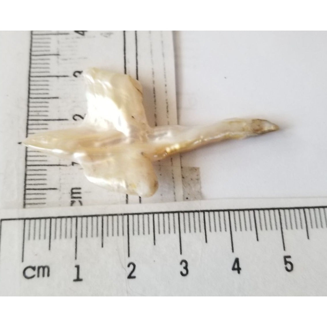 Loose Baroque Look like Big Sward   Freshwater Keshi 18 ct  3.7 gr  5.5  cm  x 3.5  cm
