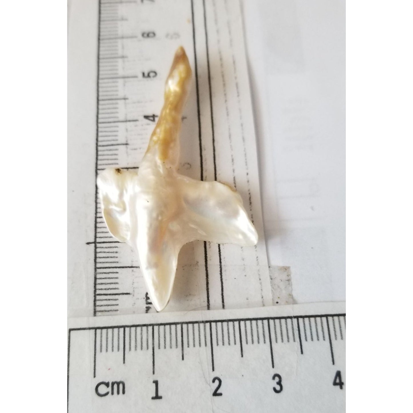 Loose Baroque Look like Big Sward   Freshwater Keshi 18 ct  3.7 gr  5.5  cm  x 3.5  cm