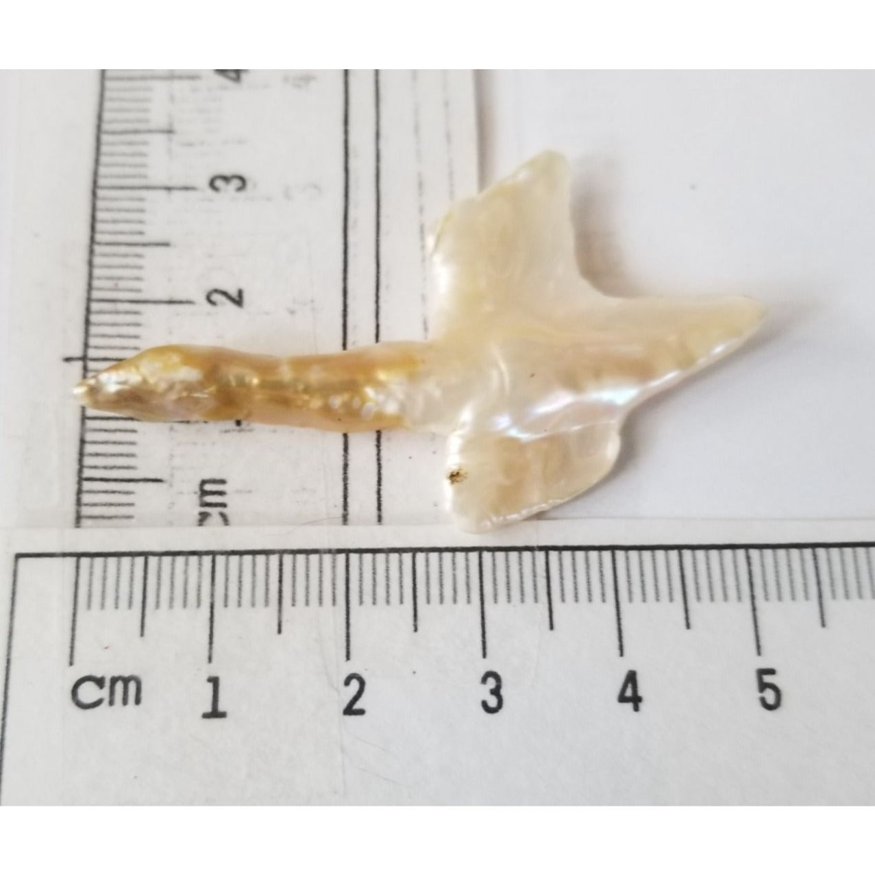 Loose Baroque Look like Big Sward   Freshwater Keshi 18 ct  3.7 gr  5.5  cm  x 3.5  cm