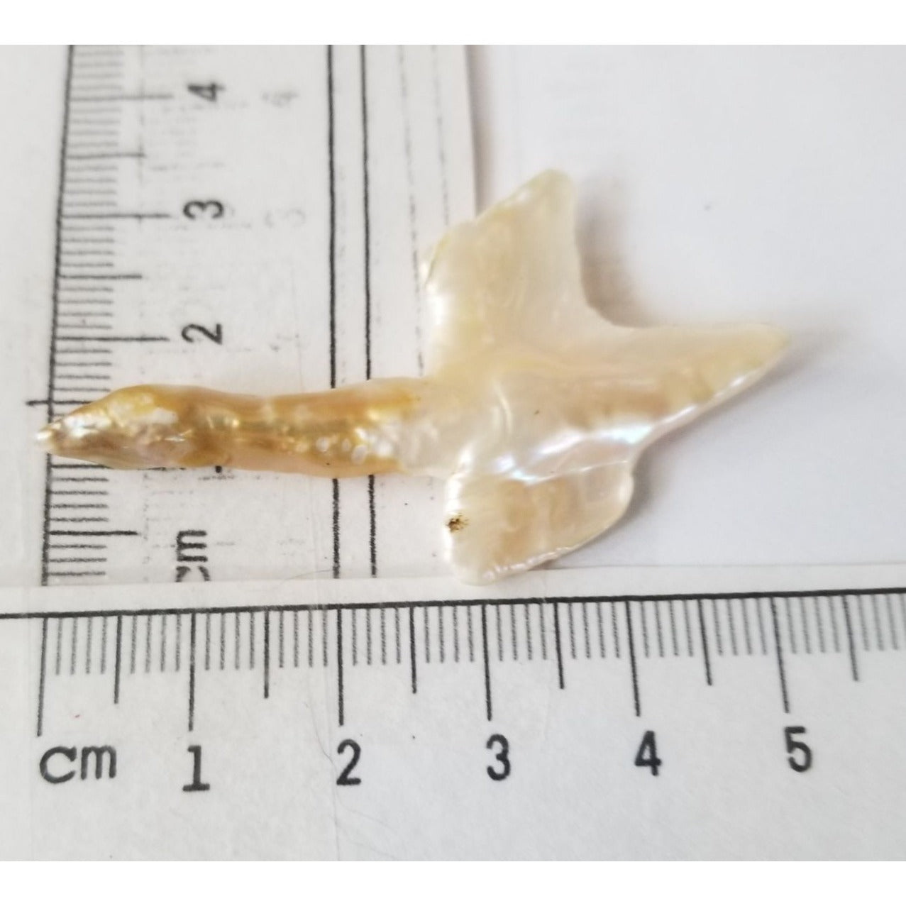 Loose Baroque Look like Big Sward   Freshwater Keshi 18 ct  3.7 gr  5.5  cm  x 3.5  cm