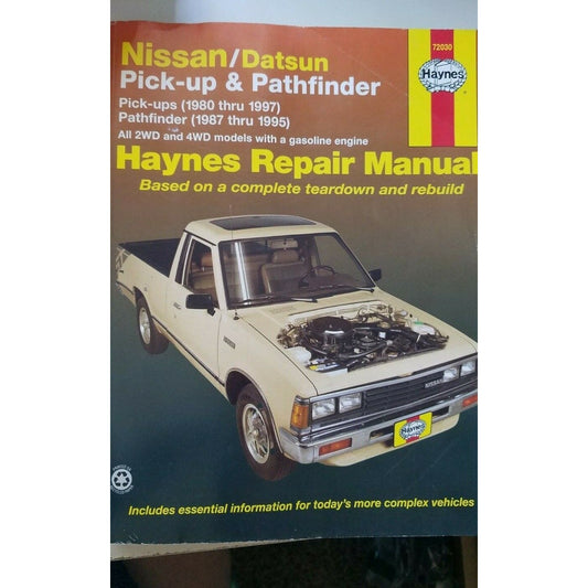 Book 1980 - 1997  Haynes Datsun Nissan Pick-Ups & Pathfinder  Haynes Repair Manual
