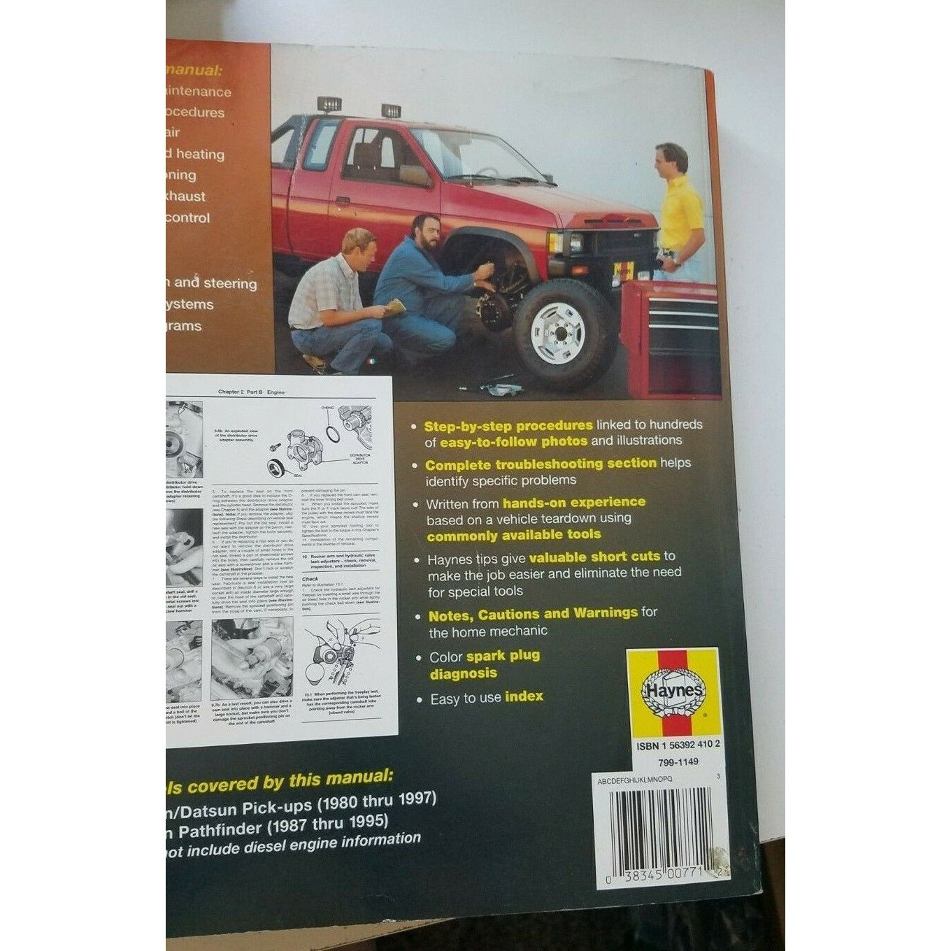Book 1980 - 1997  Haynes Datsun Nissan Pick-Ups & Pathfinder  Haynes Repair Manual