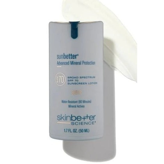 Skincare SkinBetter Sunbetter SHEER SPF 70 Sunscreen Lotion 1.7 oz 100% mineral actives broad spectrum