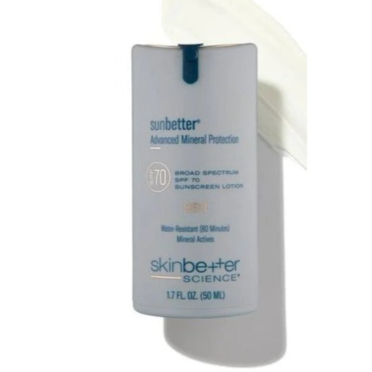 Skincare SkinBetter Sunbetter SHEER SPF 70 Sunscreen Lotion 1.7 oz 100% mineral actives broad spectrum