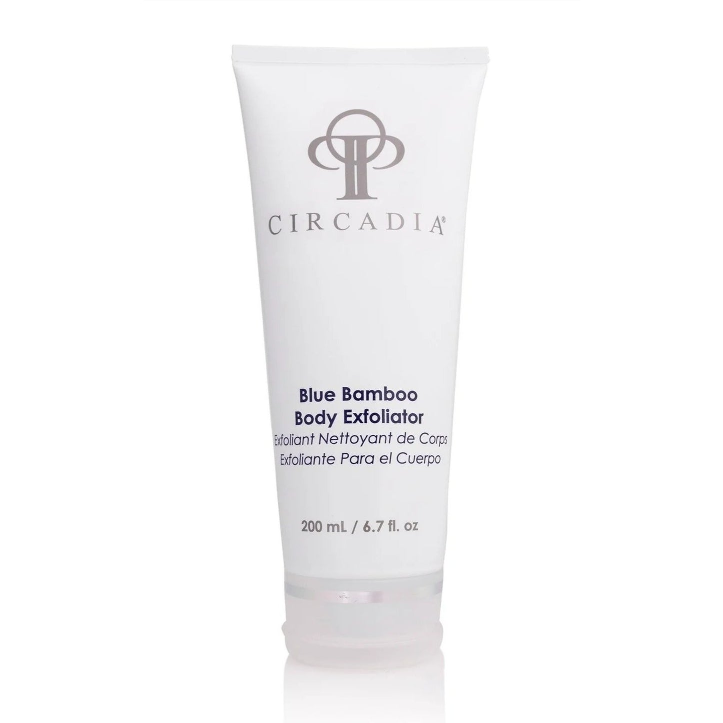 Skincare Circadia Blue Bamboo Exfoliator for Body 6.7 oz exotic body scrub lathers into a creamy luxurious foam containing