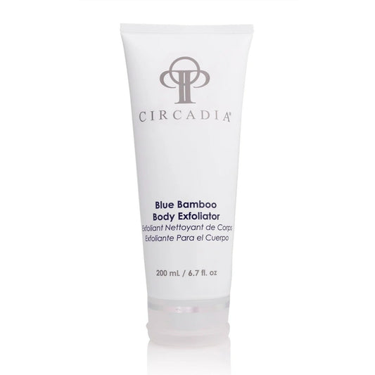 Skincare Circadia Blue Bamboo Exfoliator for Body 6.7 oz exotic body scrub lathers into a creamy luxurious foam containing
