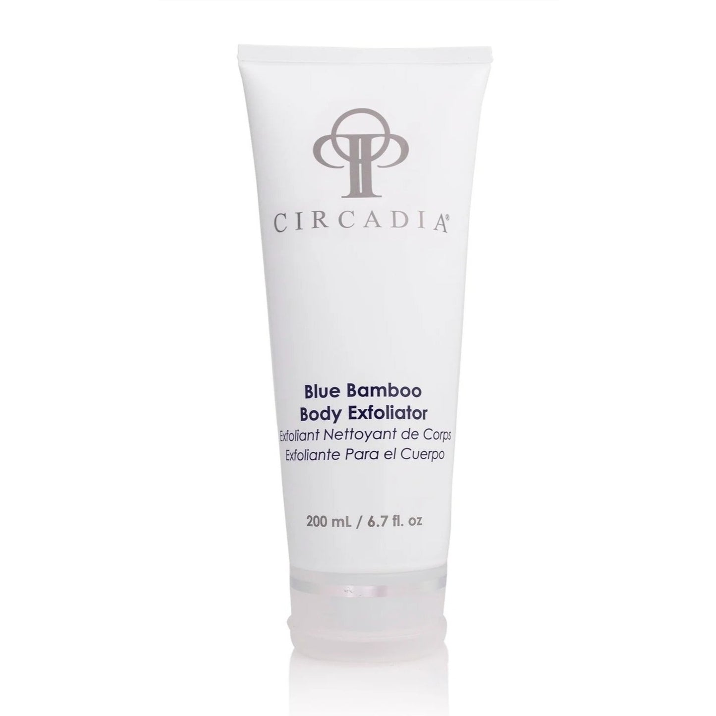 Skincare Circadia Blue Bamboo Exfoliator for Body 6.7 oz exotic body scrub lathers into a creamy luxurious foam containing