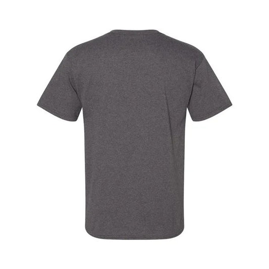 T-Shirt Black Short Sleeves Hanes 80% Cotton  40% Polyester Size Large Comfort Fit