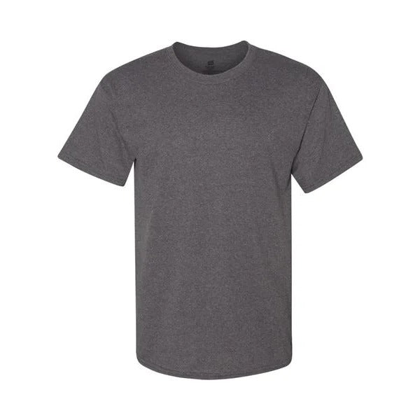 T-Shirt Black Short Sleeves Hanes 80% Cotton  40% Polyester Size Large Comfort Fit