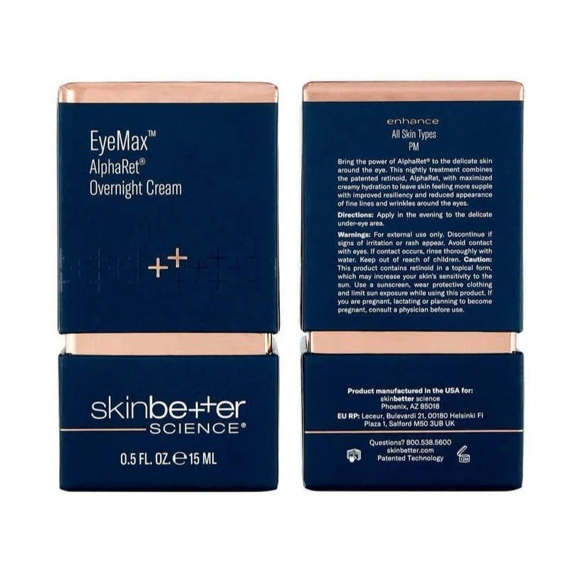 Skincare SkinBetter EyeMax AlphaRet Overnight Cream 0.5 oz Dryness, crepiness, puffiness, lines