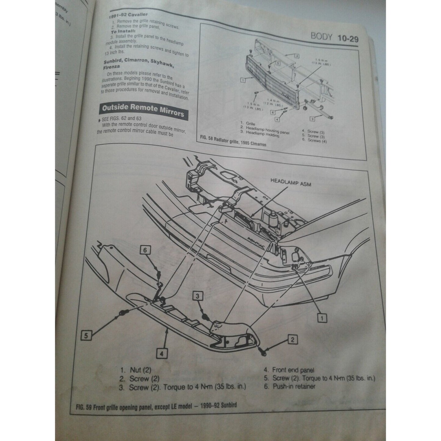 Book 1982 - 1992  Chilton's General Motors Chevy Camaro Repair Manual
