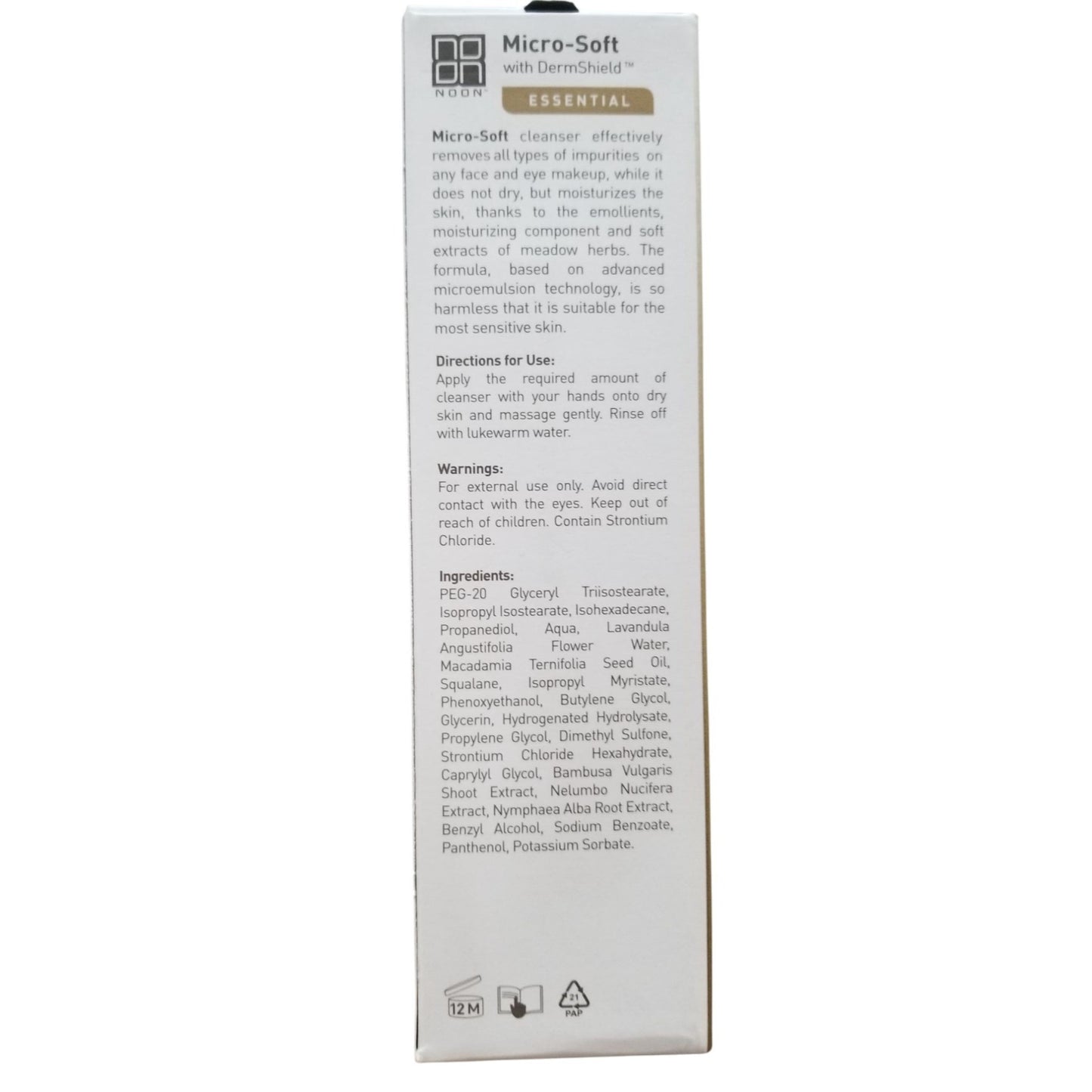 Skincare noon aesthetics micro soft cleanser 5.07 oz New Generation