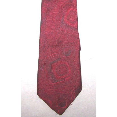 Tie Red  Black  Silk Neck Tie Editions Van Heusen Brand  59 " Long  3 "  Wide