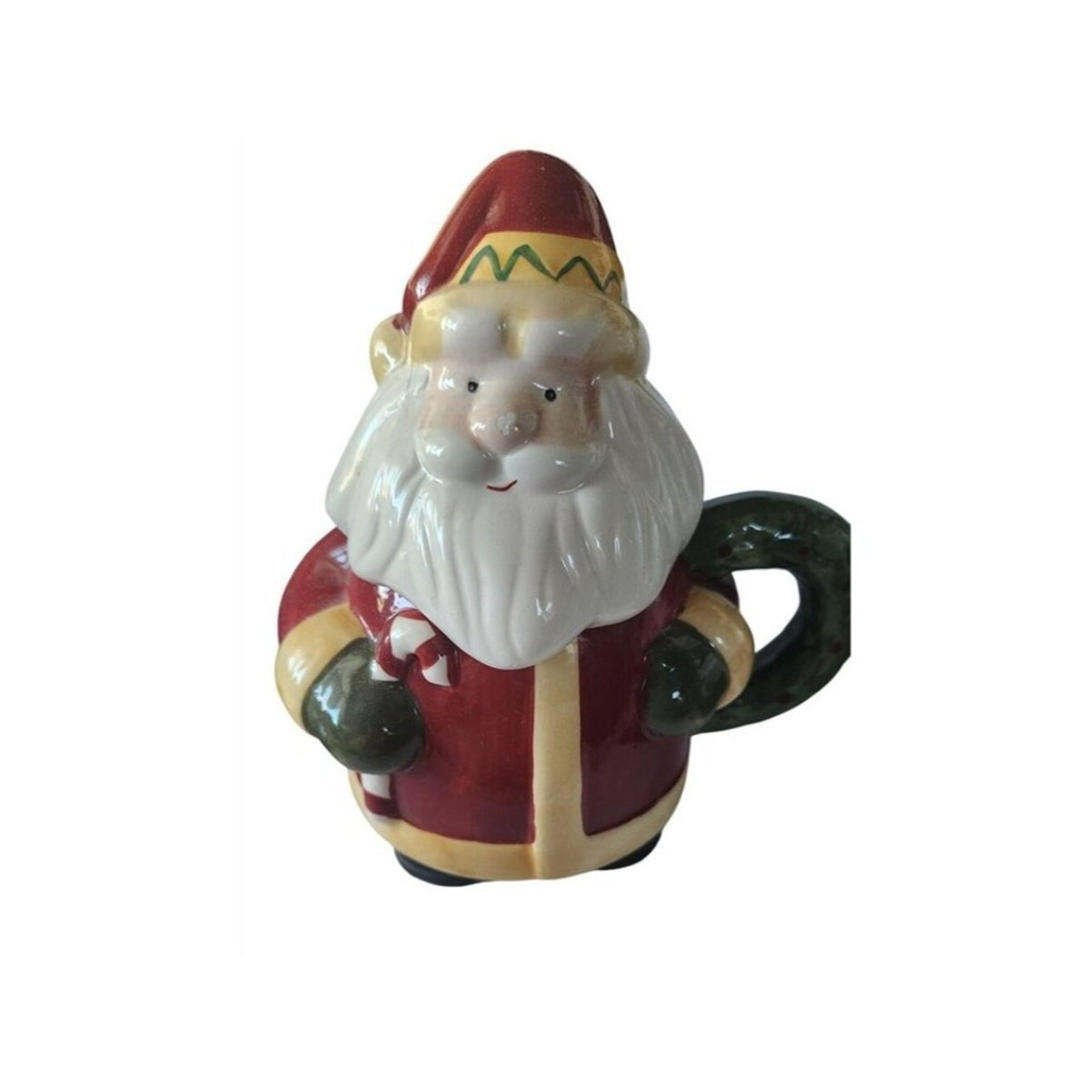 Mug Vintage Ceramic Santa Claus Holiday Mug With Handle  6 x 5