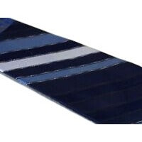 Tie  New Designer Collection By Regal Neck Tie Blue Silver Stripes Vintage