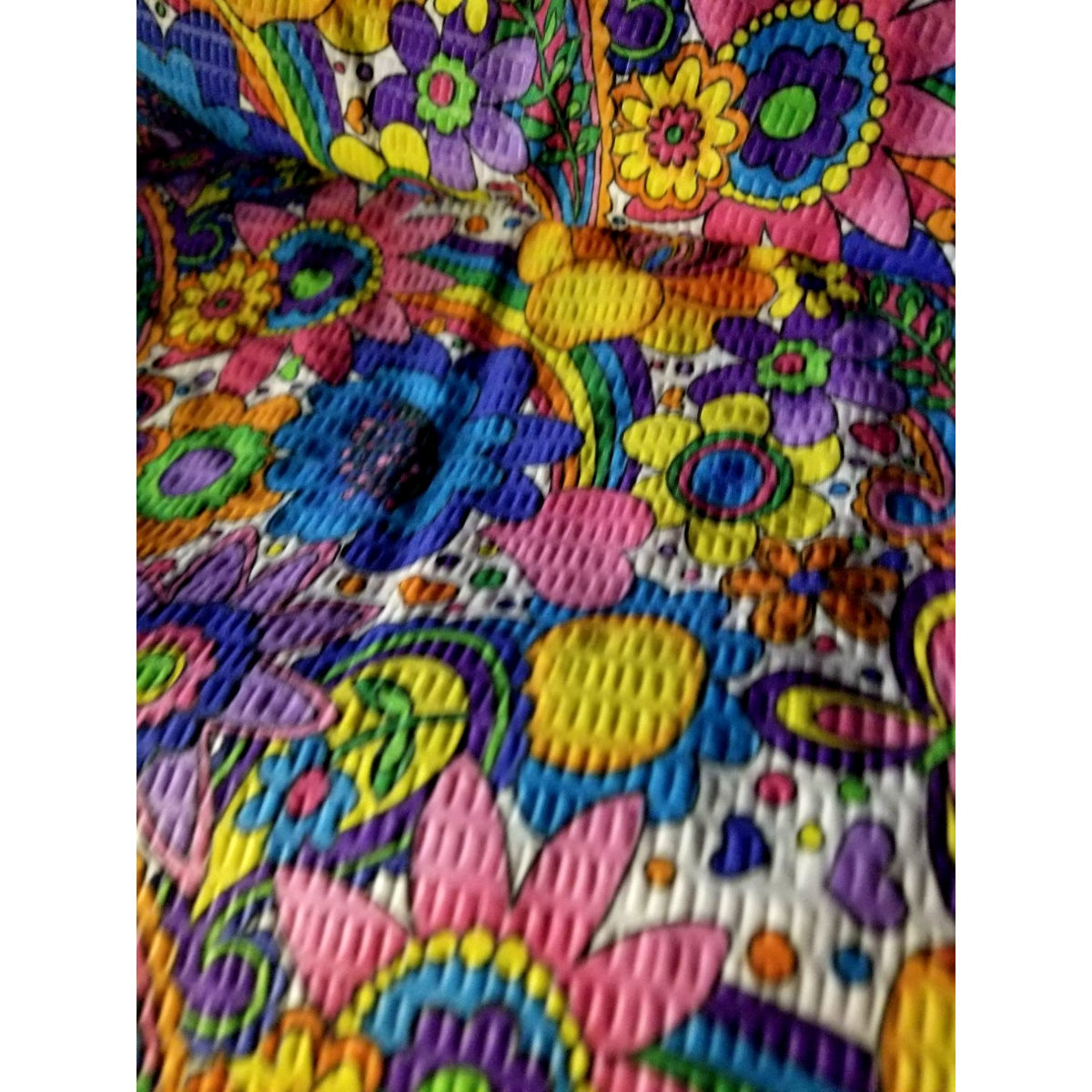 Material White Jules & Coco Fabric Flowers Orange  Red Green  Brown Green Leaves 44" x 72"  Cotton  2 Yrd Craft Clothing  Joann