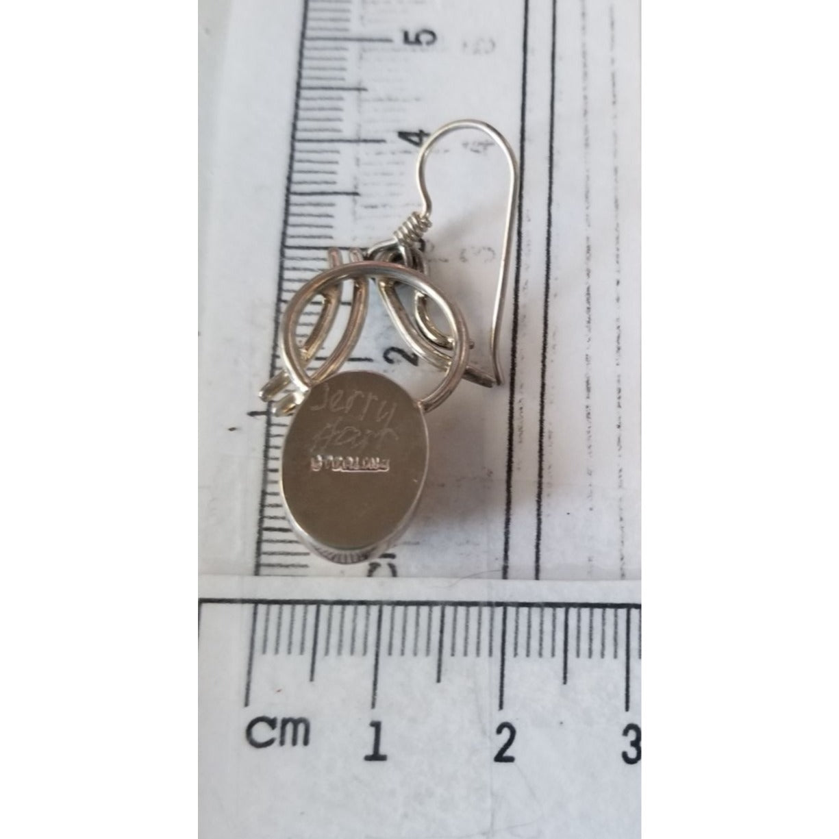 Earrings Butterscotch Amber 7.2 Gr Silver 925  7.2 gr  3 cm x 2 cm Stone 1 cm x 1.6 cm