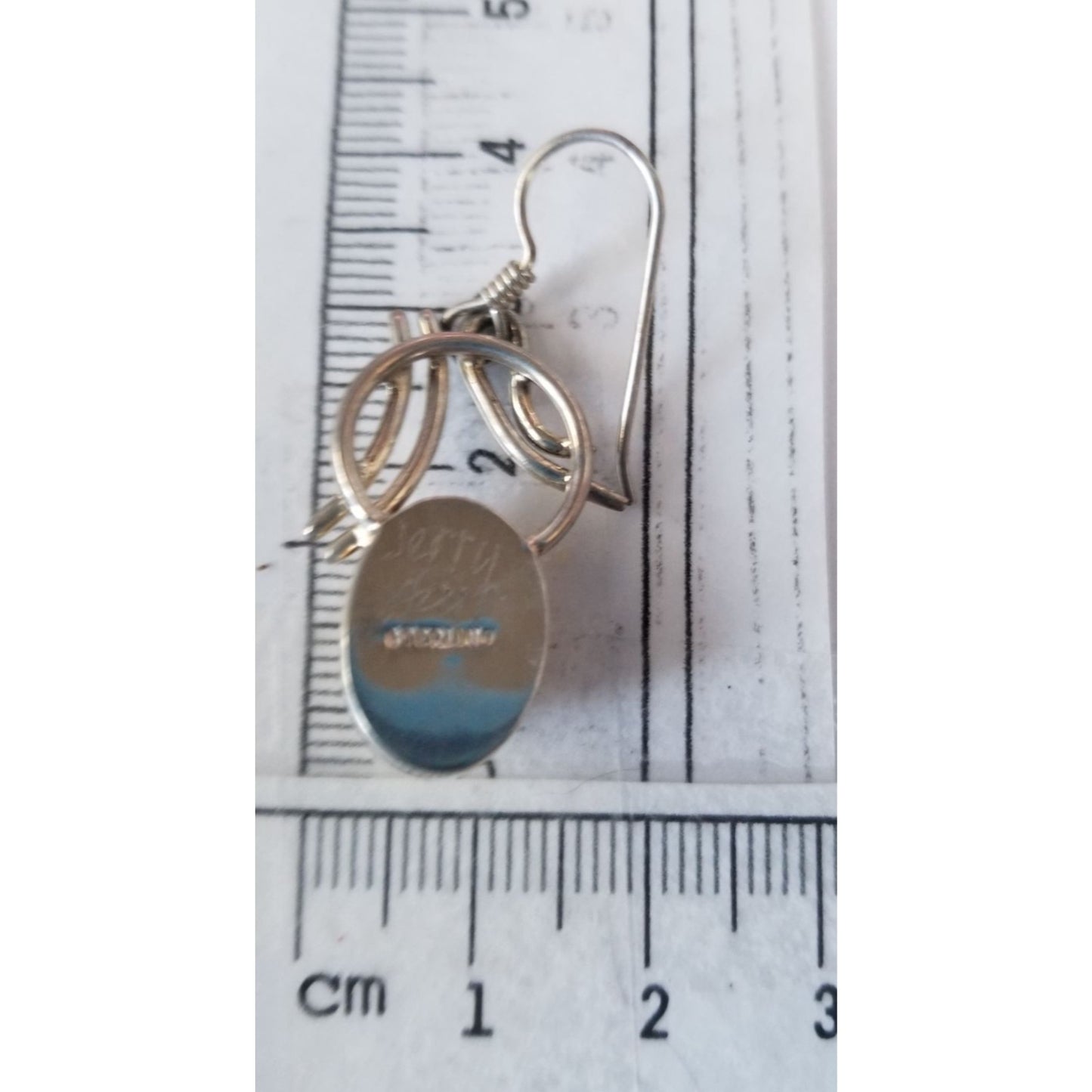 Earrings Butterscotch Amber 7.2 Gr Silver 925  7.2 gr  3 cm x 2 cm Stone 1 cm x 1.6 cm