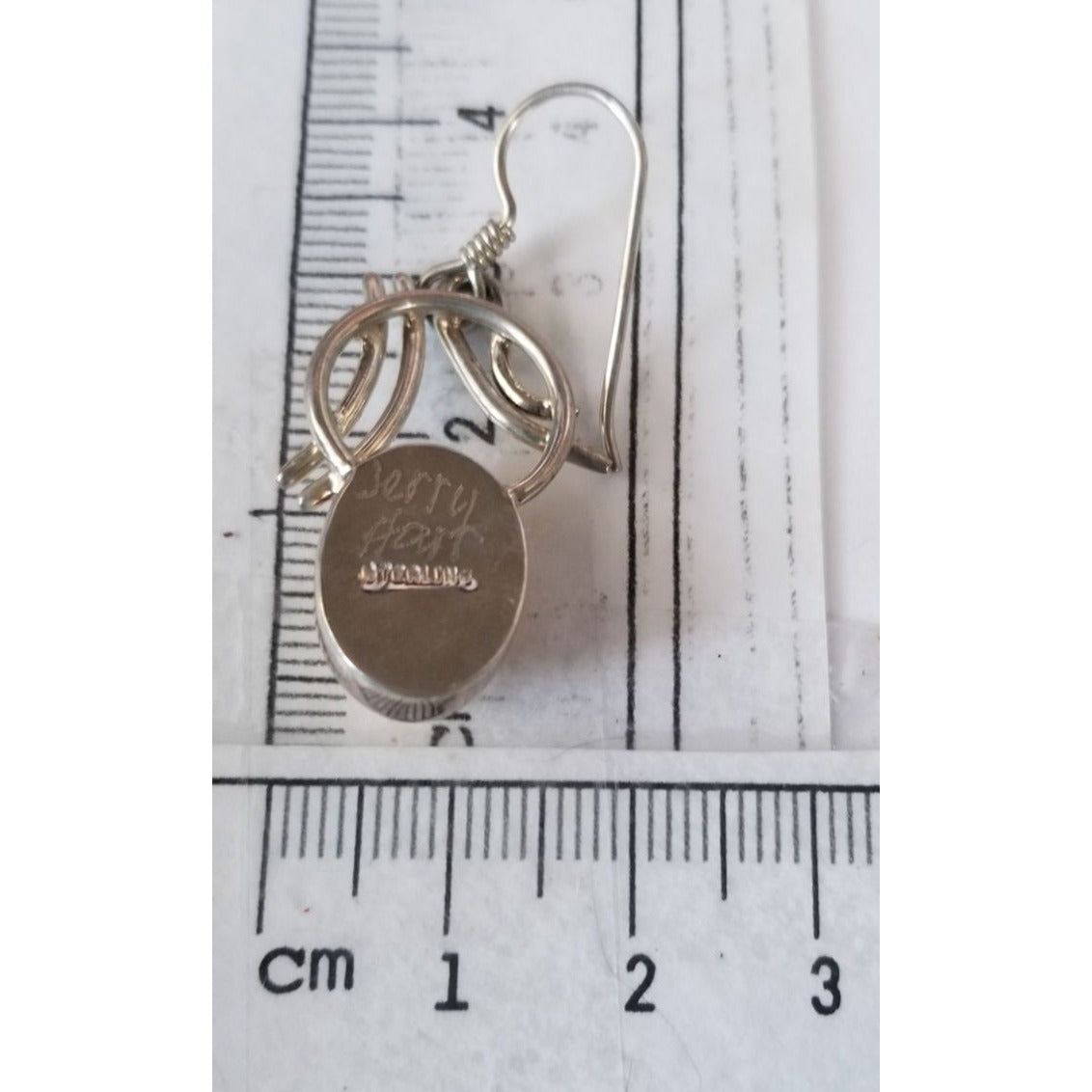 Earrings Butterscotch Amber 7.2 Gr Silver 925  7.2 gr  3 cm x 2 cm Stone 1 cm x 1.6 cm