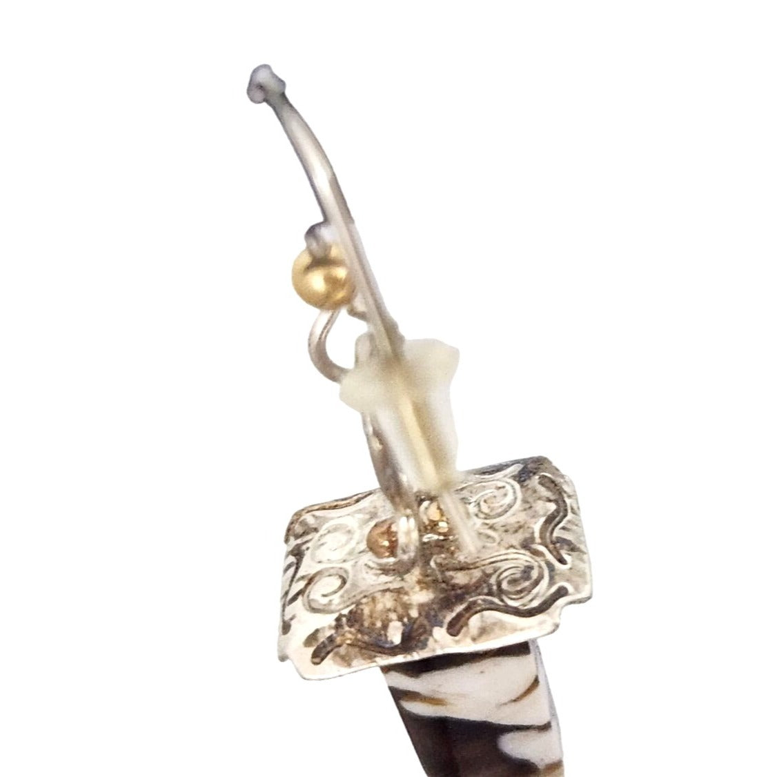 Earring Australian Peanutwood Earrings Silver 9.4 Gr Silver Hooks 925 Silver 45mm x 15mm