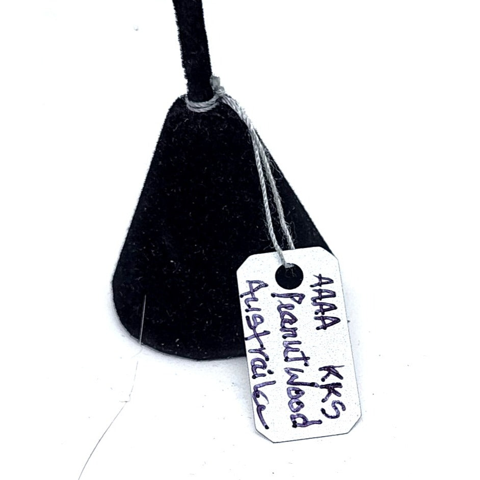 Earring Australian Peanutwood Earrings Silver 9.4 Gr Silver Hooks 925 Silver 45mm x 15mm