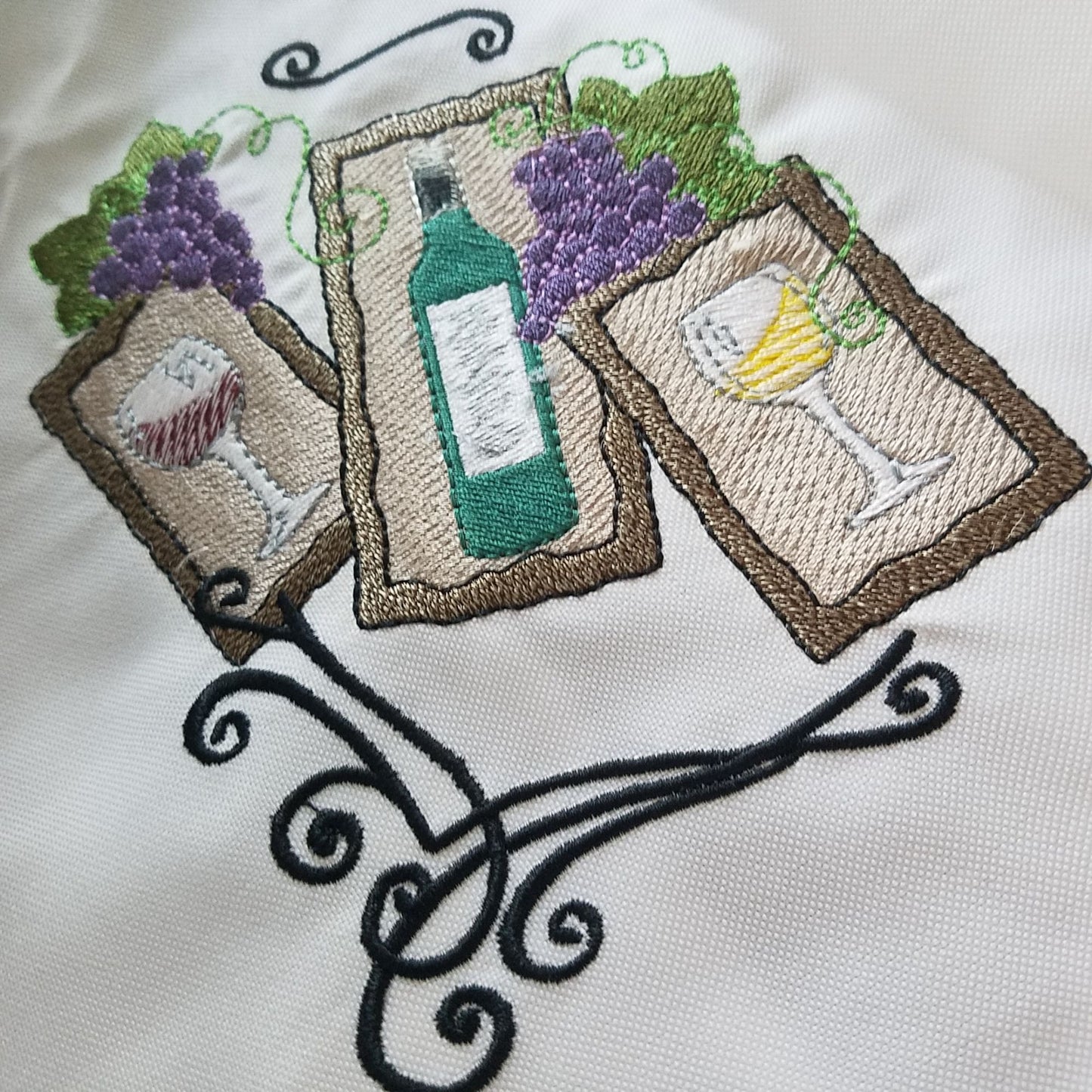 Apron White Chef Long  30" x 26" Embroidered Neck Strap Tie Stain resistant