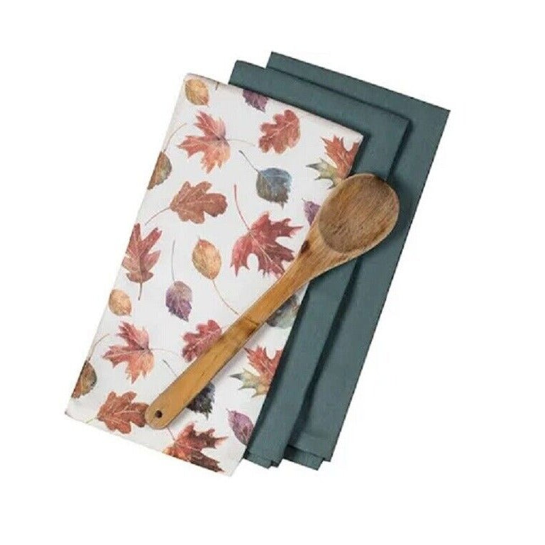 Kitchen Towel Kay Dee Designs Fall Inspirations Set of 3 Cotton Flour Sack Dish Size 26" x 26"