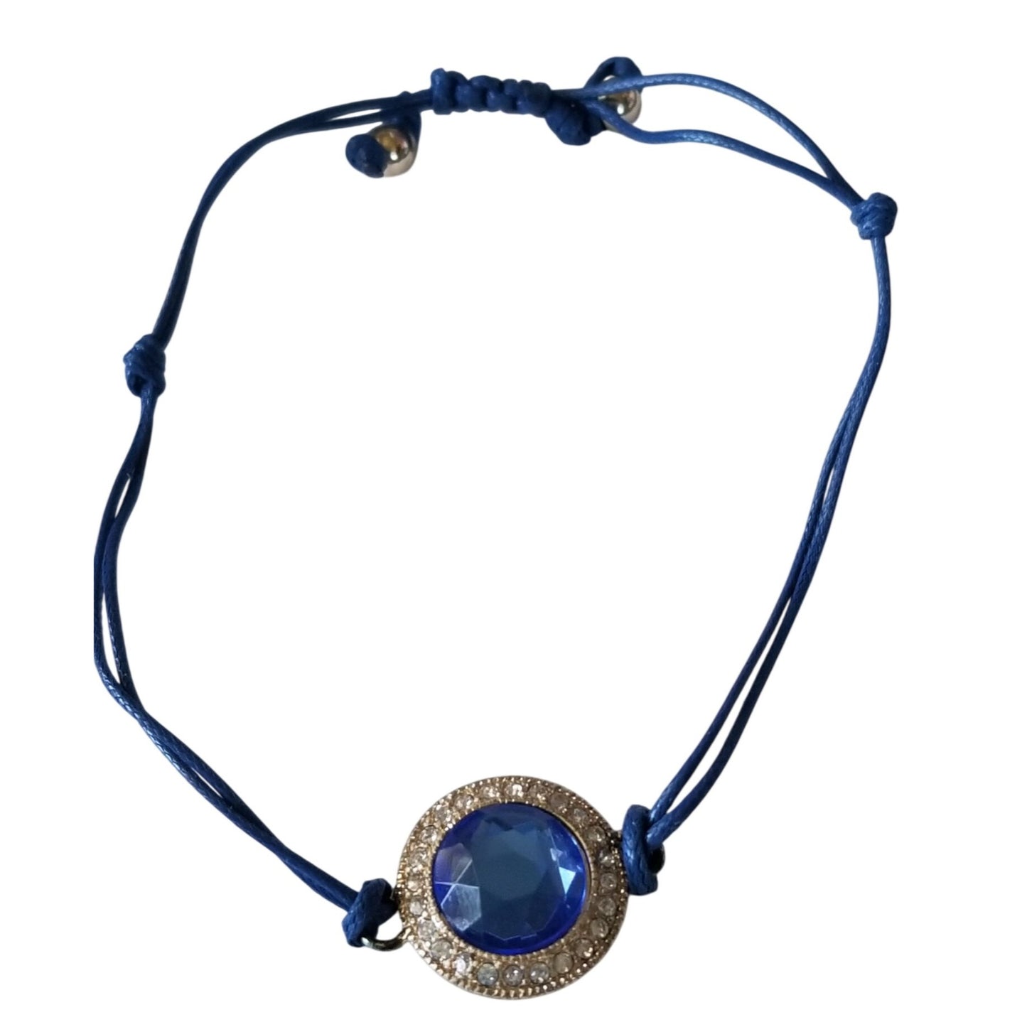 Avon Bracelet Energy String Bracelet Blue  Stone Rope String Knots