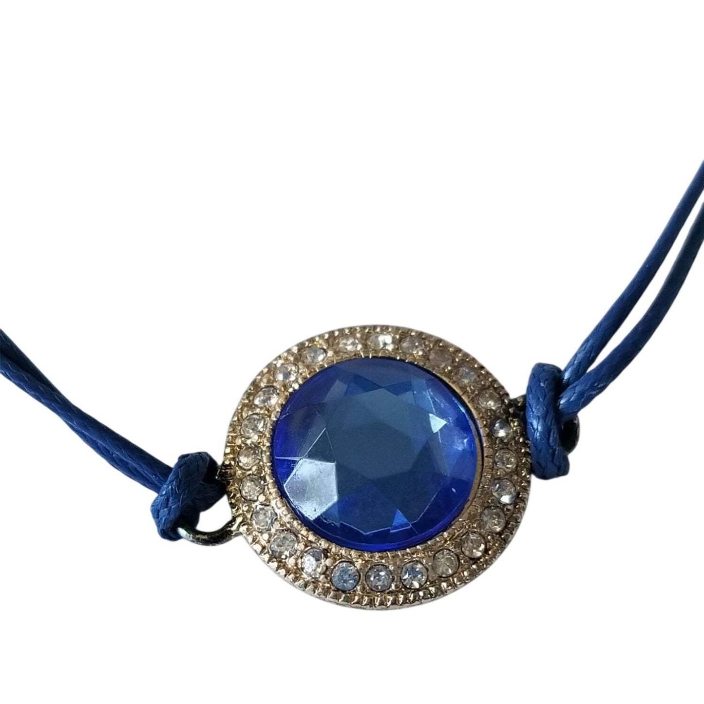 Avon Bracelet Energy String Bracelet Blue  Stone Rope String Knots