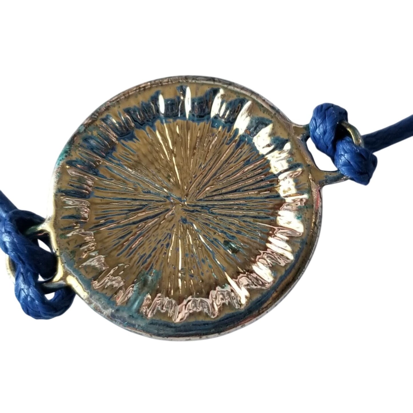 Avon Bracelet Energy String Bracelet Blue  Stone Rope String Knots