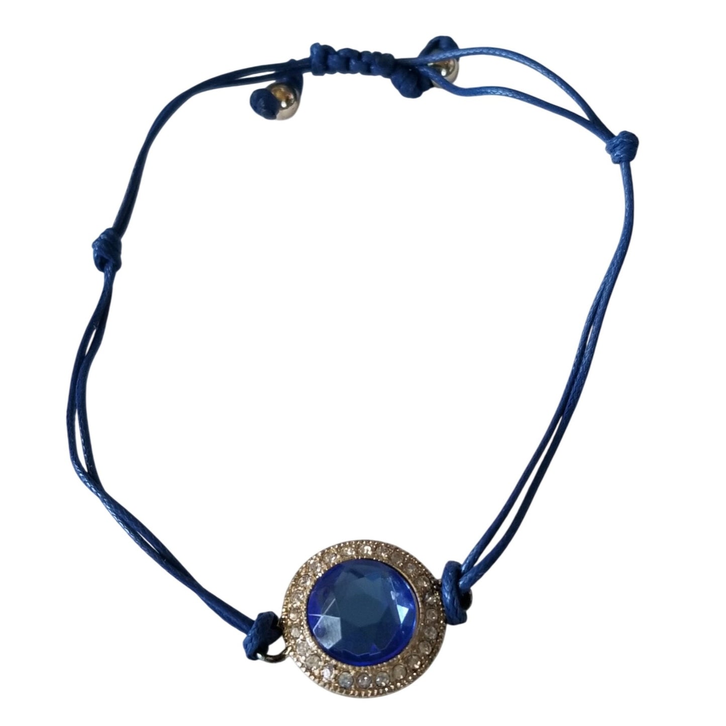 Avon Bracelet Energy String Bracelet Blue  Stone Rope String Knots