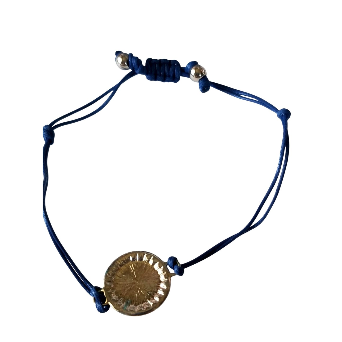 Avon Bracelet Energy String Bracelet Blue  Stone Rope String Knots