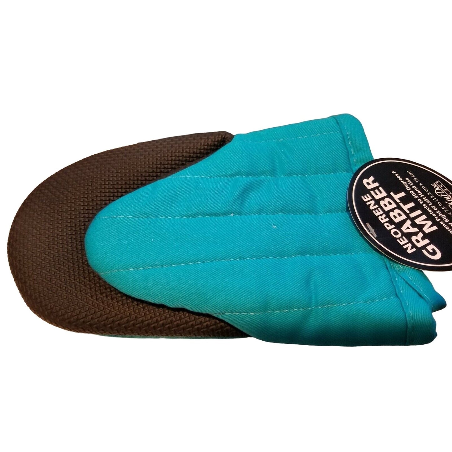 Grabber Mitt Kitchen  Basics Peacock Neoprene Grabber Mitt 7 in x 5 in size fits snugly on hand